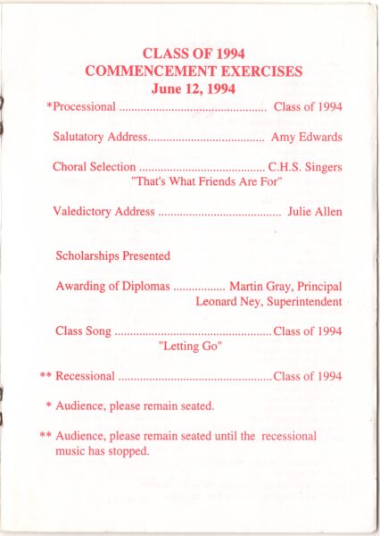 High School Graduation