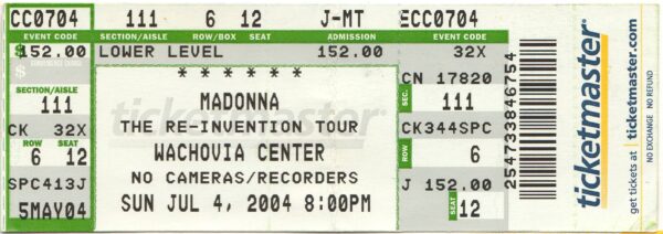 Madonna Re-Invention Tour